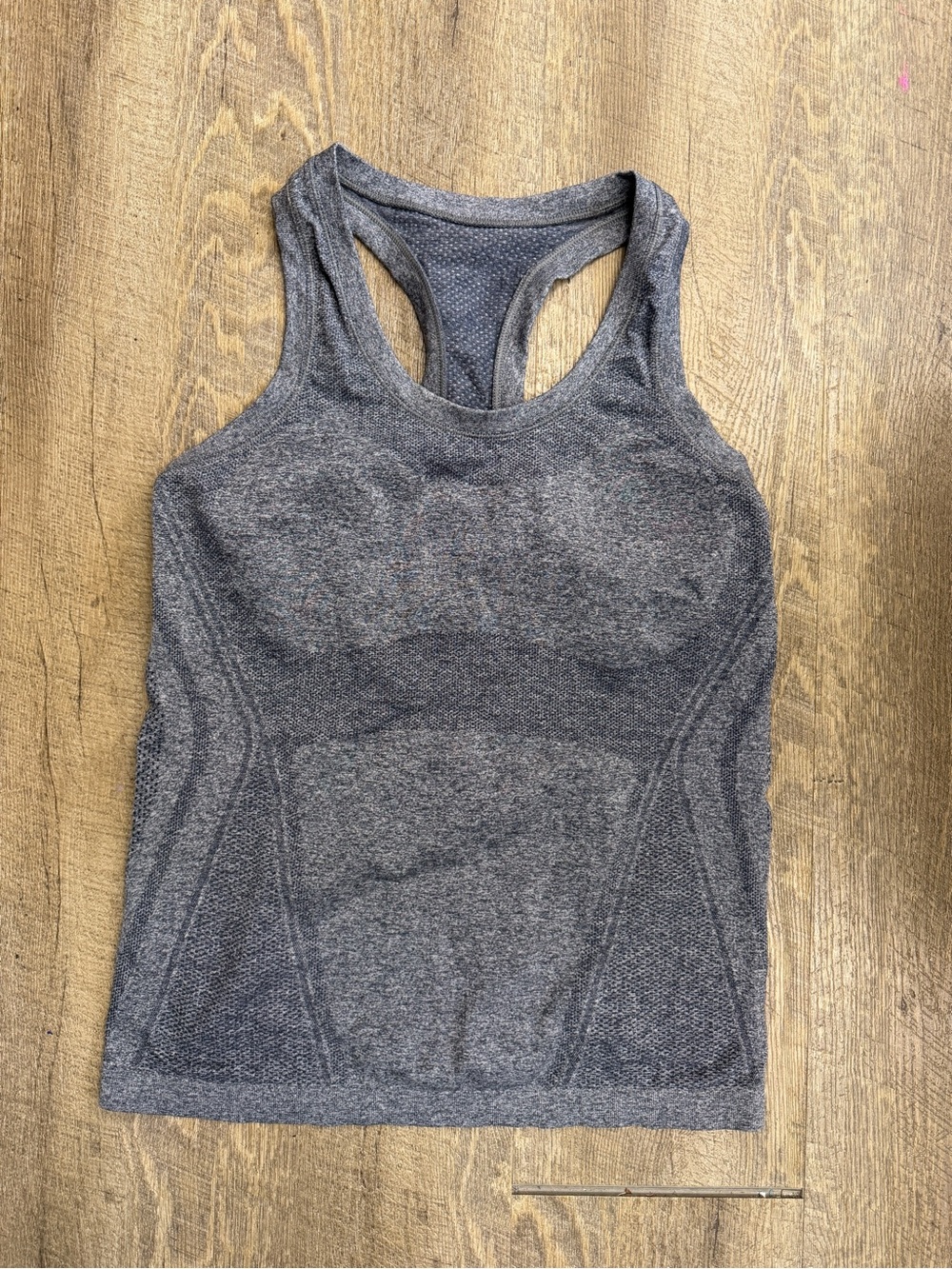 Athleta Gray Seamless Racerback Tank